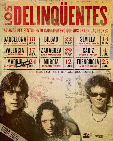 LOS DELINQÜENTES: GIRA 25 ANIVERSARIO