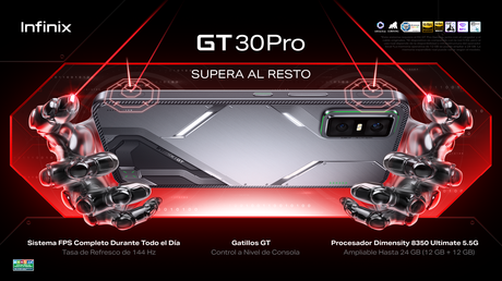 Infinix presenta el GT 30 Pro: Su nuevo teléfono diseñado para gamers Infinix presenta el GT 30 Pro: Su nuevo teléfono diseñado para gamers