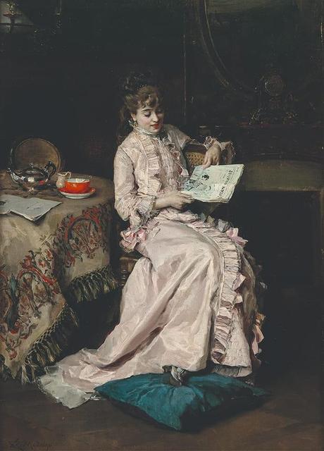 Aline Masson Leyendo Raimundo de Madrazo y Garreta 1890 1891