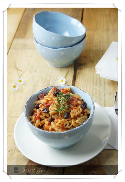 Espigas con Salsa Siciliana