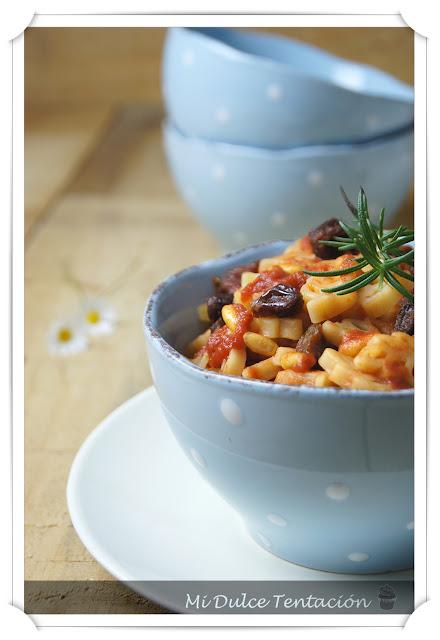 Espigas con Salsa Siciliana