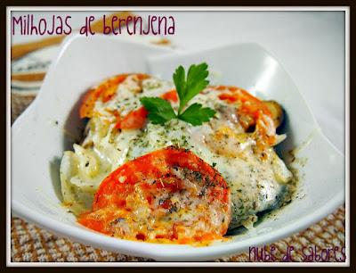 MILHOJAS DE BERENJENA EN MICROONDAS