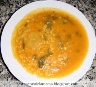 Receta de Arroz con acelgas