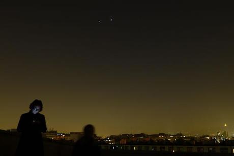 Júpiter y Venus brillando juntos