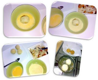 Bolas de patata de boletus y queso