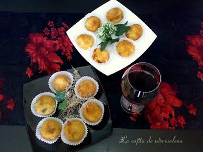 Bolas de patata de boletus y queso