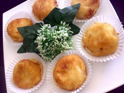 Bolas de patata de boletus y queso