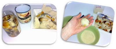 Bolas de patata de boletus y queso