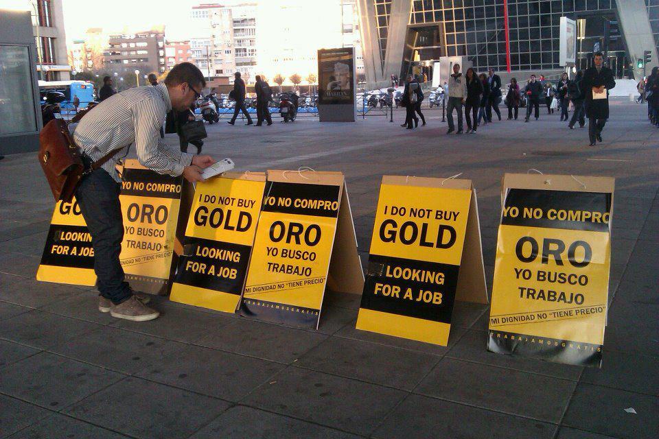Yo no compro oro, busco trabajo