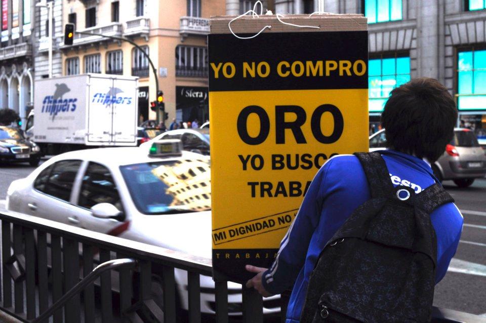 Yo no compro oro, busco trabajo