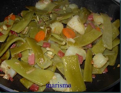 Judías verdes con jamón