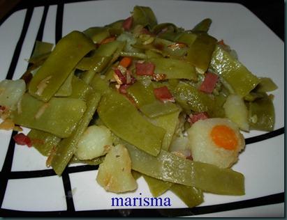 Judías verdes con jamón