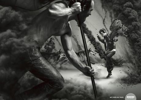 Campaña gráfica para los audifonos AIAIAI