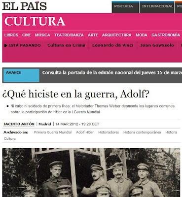 El papel de Hitler en la I Guerra Mundial: lo que hizo y lo que dijo que hizo