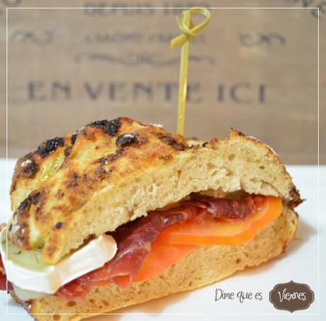 Bocadillo campero, en pan de chapata rustica aromatica para el #diadelsuperbocadillo Bocadillo campero, en pan de chapata rustica aromatica para el #diadelsuperbocadillo