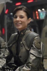 Margaret Edmonson en el papel de Racetrack