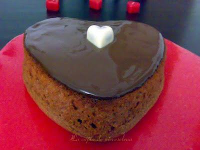 Tartas corazón de natillas para dos