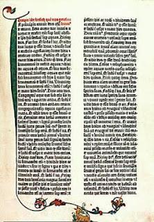 Página de la Biblia de Gutenberg