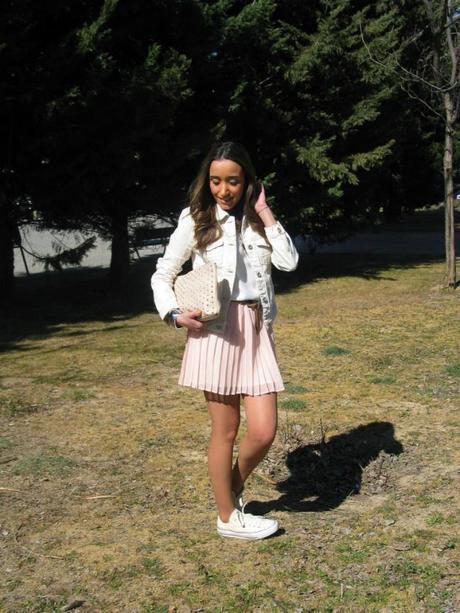 Converse & Pink Skirt
