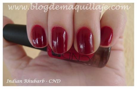 Esmalte de la semana: Indian Rhubarb de CND