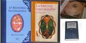 Portadas de diferentes ediciones de La Historia Interminable.
