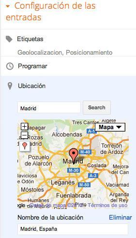 Geolocalización aplicada a Blogger y canales sociales