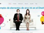 ejemplos elementos arco iris Diseño
