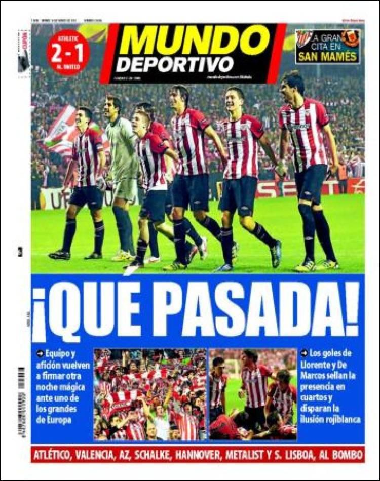 La prensa se vuelve a rendir al Athletic