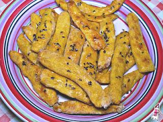 Bastoncitos de calabaza y queso