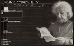 Nuevo sitio electrónico con los archivos de Albert Einstein