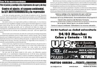 El 24 de marzo marchamos