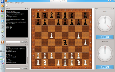 Knights es un juego de ajedrez diseñado especialmente para el entorno de escritorio KDE.
