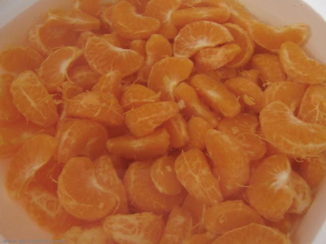 Mandarinas en almíbar