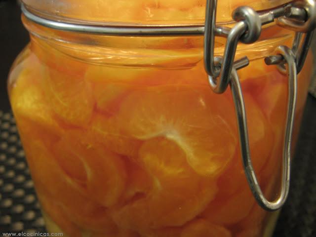 Mandarinas en almíbar