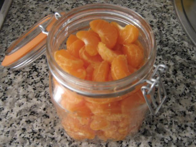 Mandarinas en almíbar