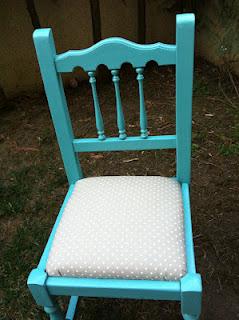 Antes y Después: La silla color turquesa de Marisa
