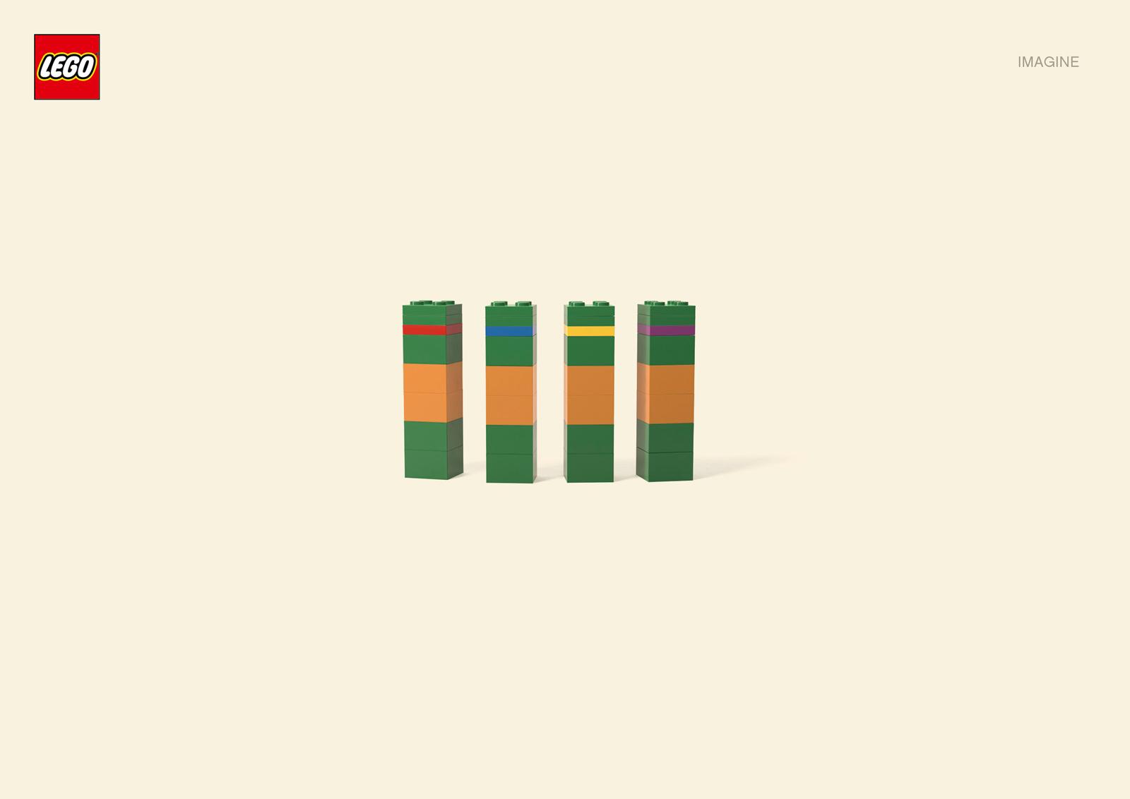 Gráficas minimalistas de Lego con personajes de nuestra infancia