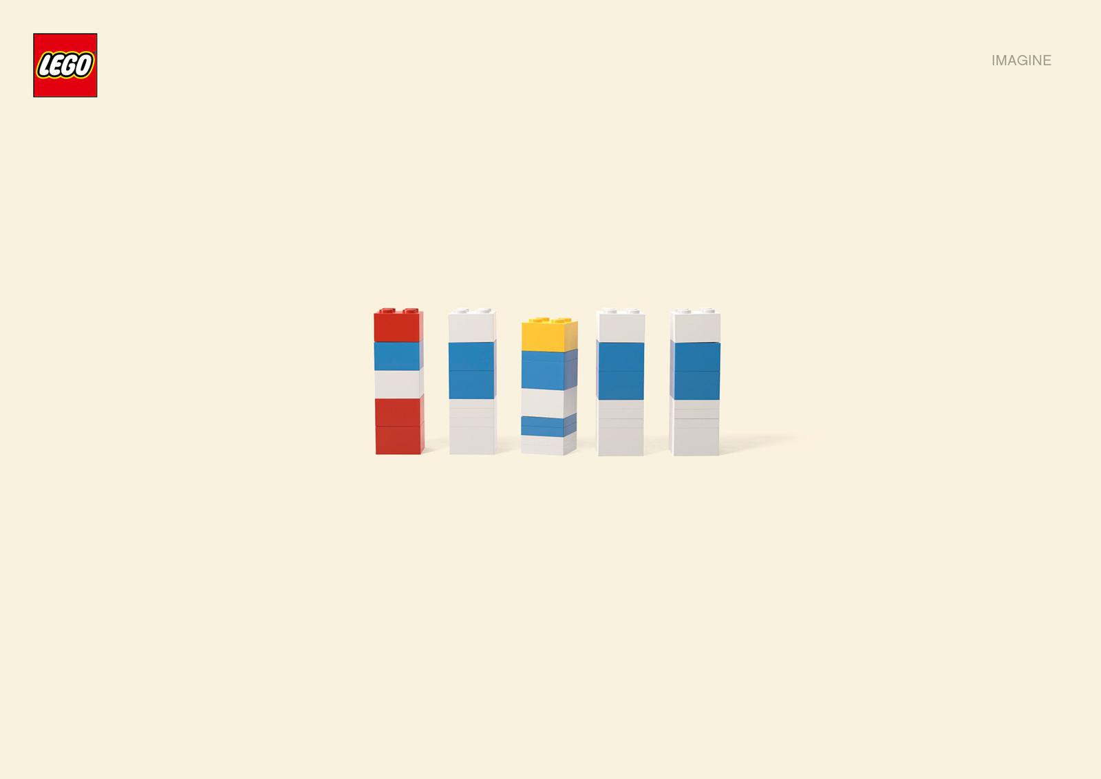 Gráficas minimalistas de Lego con personajes de nuestra infancia