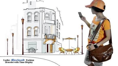 Brazalete Bluetooth con Hora, vibración de llamada y identificador de llamadas Brazalete Bluetooth con Hora, vibración de llamada y identificador de llamadas