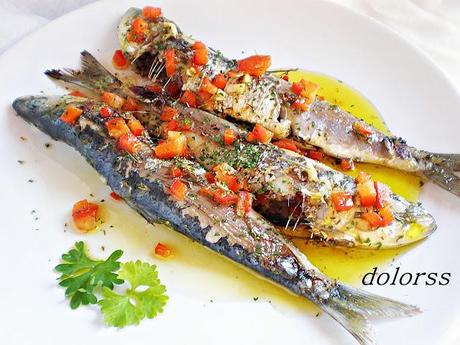 Sardinas marinadas a la plancha