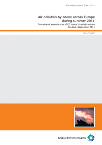 Informe sobre la contaminación por ozono en Europa durante el verano de 2011