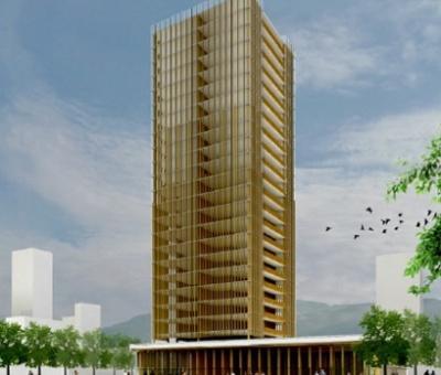Un edificio de madera de 100 metros de altura está planeado en Vancouver y podría alentar más proyectos similares (Michael Green Architecture/Cortesía) Planeta CNN, México