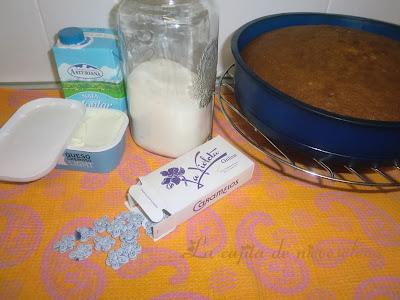 Tarta de violetas y calabaza para Beatriz