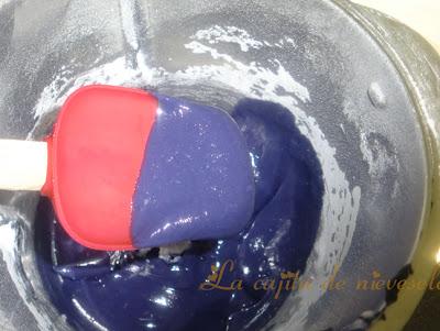 Tarta de violetas y calabaza para Beatriz