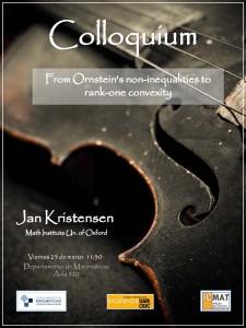 Jan Kristensen en el Coloquio ICMAT-UAM