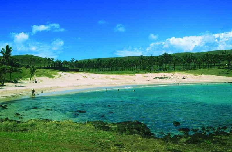 Playa en la Isla de Pascua