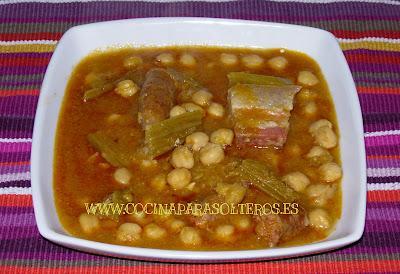 Potaje de garbanzos y cardos