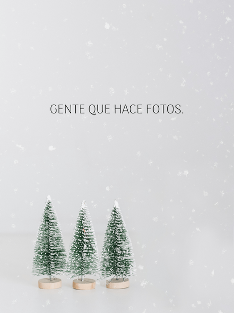 Gente que hace fotos de Navidad.