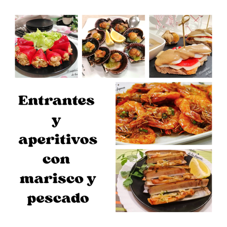 ENTRANTES Y APERITIVOS CON MARISCO Y PESCADO PARA NAVIDAD