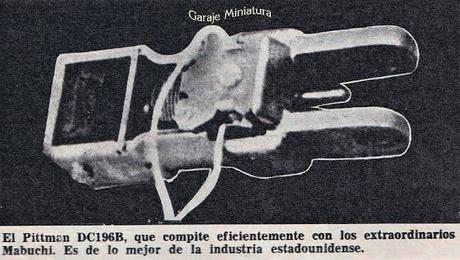 Motores eléctricos para automodelismo en el año 1966